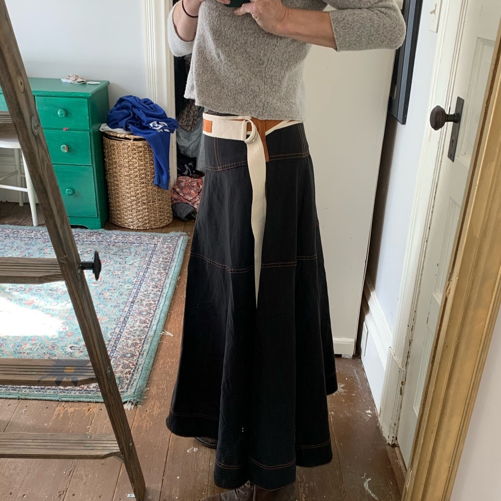 Lee Mathews Viscose and Linen skirt
